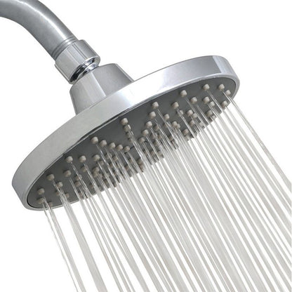 Rynx | Round Fest Shower Head Silver Single Jet Wall Mounted Shower Head