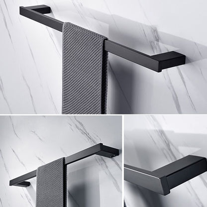 Rynx | 5-piece Modernism Bathroom Accessory Set in Matte Black Stainless Steel