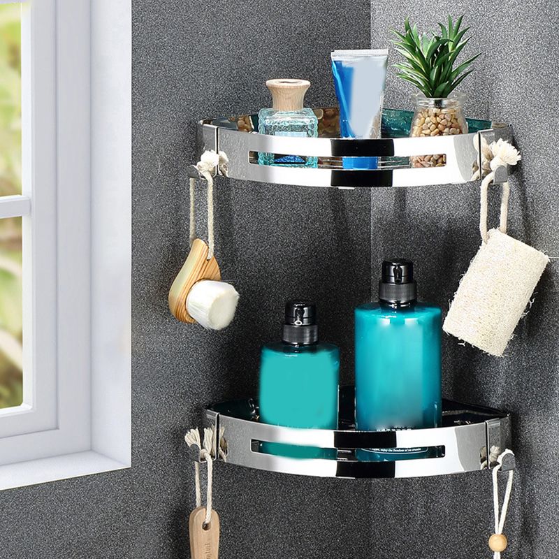 Rynx | Classic Polished Chrome Bathroom Accessory Set Towel Holder/Paper Holder/Robe Hooks Included