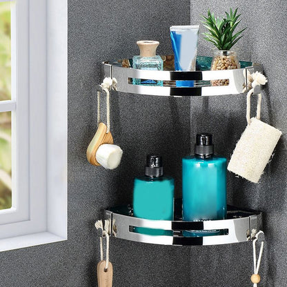Rynx | Classic Polished Chrome Bathroom Accessory Set Towel Holder/Paper Holder/Robe Hooks Included