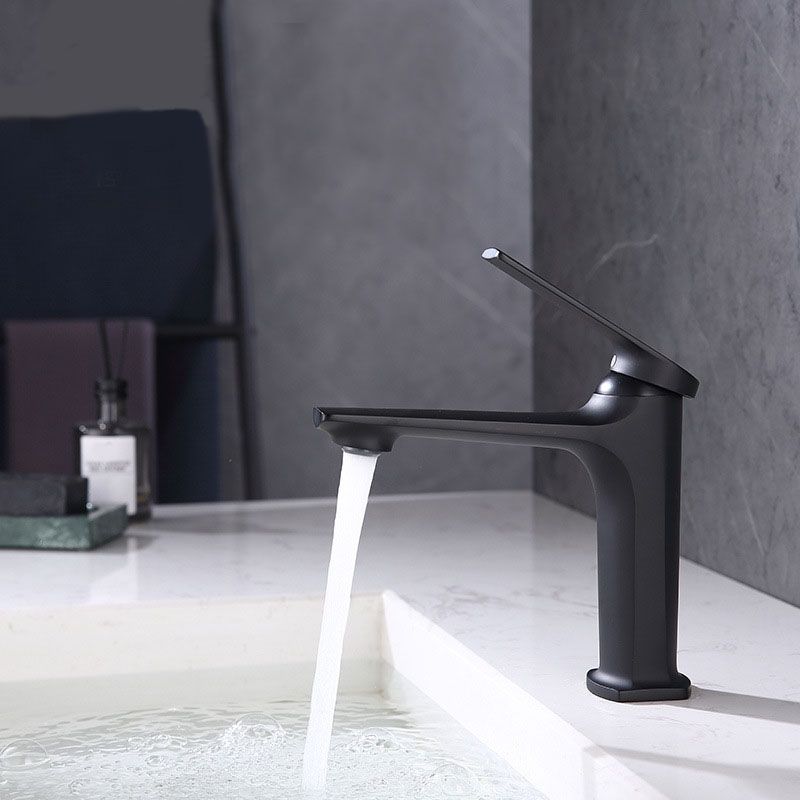 Rynx | Modern Container Faucet Brass Lever Handles Low Arc Sink Bathroom Faucet