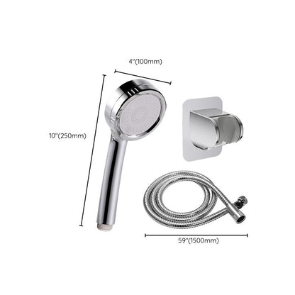 Rynx | Modern hand shower head 5 spray patterns Chrome Round Wall mounted shower head