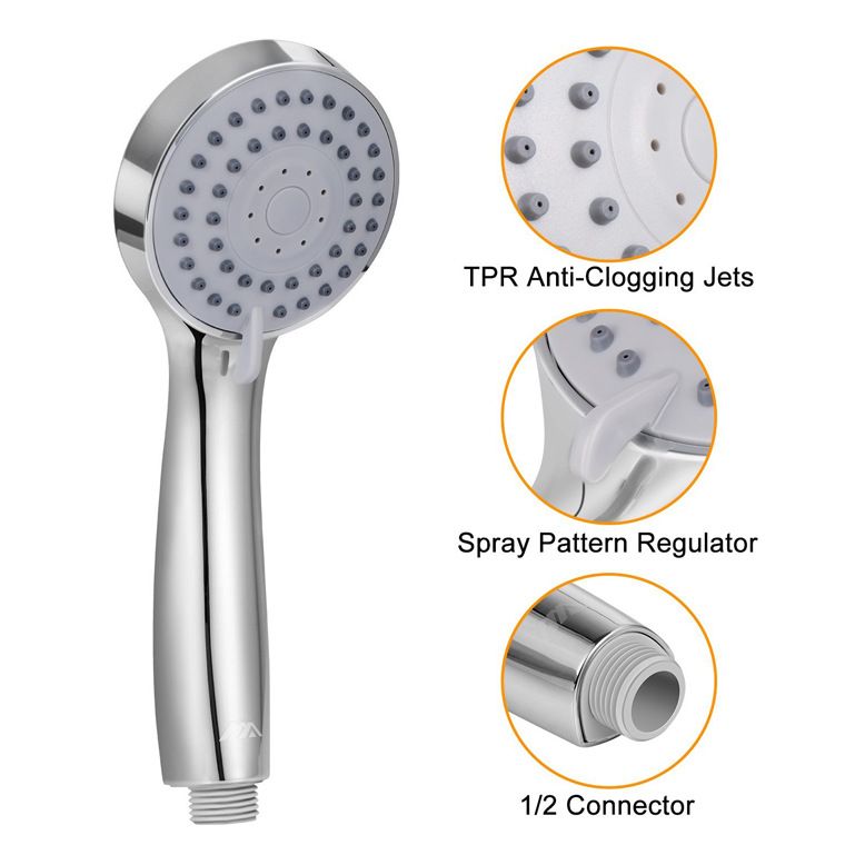 Rynx | Round Dual Shower Heads Traditional Style Wall Mounted Dual Shower