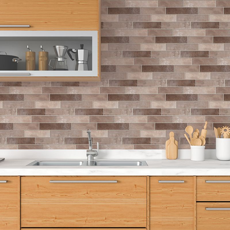 Rynx | PVC Peel & Stick Tile Kitchen waterproof splash guard Peel and Stick Wall Tile Set of 18