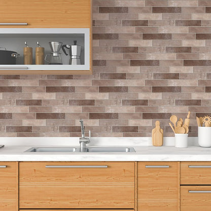 Rynx | PVC Peel & Stick Tile Kitchen waterproof splash guard Peel and Stick Wall Tile Set of 18