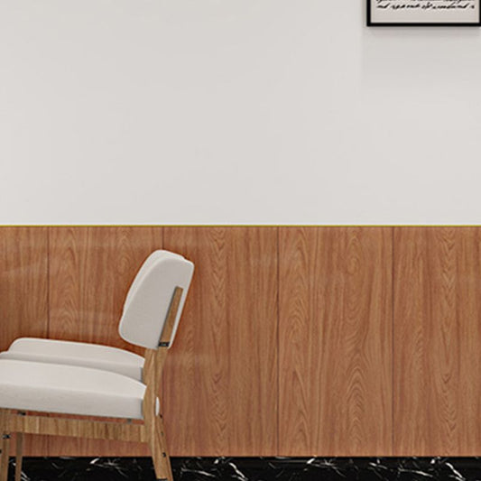Rynx | PVC Wall Paneling Rectangle Waterproof Wood Look Wall Covering for the Living Room
