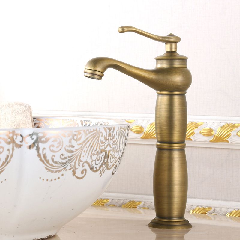 Rynx | Low-Arch Country Vessel Faucet Single-Lever Brass Faucet for Bathroom