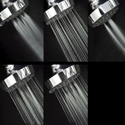 Rynx | Modern Standard 5 Settings Shower Head Round Metal Adjustable Spray Pattern Shower Head