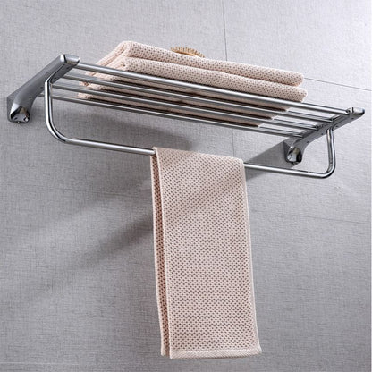 Rynx | Modern Bathroom Hardware Paper Holder Bathroom Shelf Silver Bathroom Accessory Set