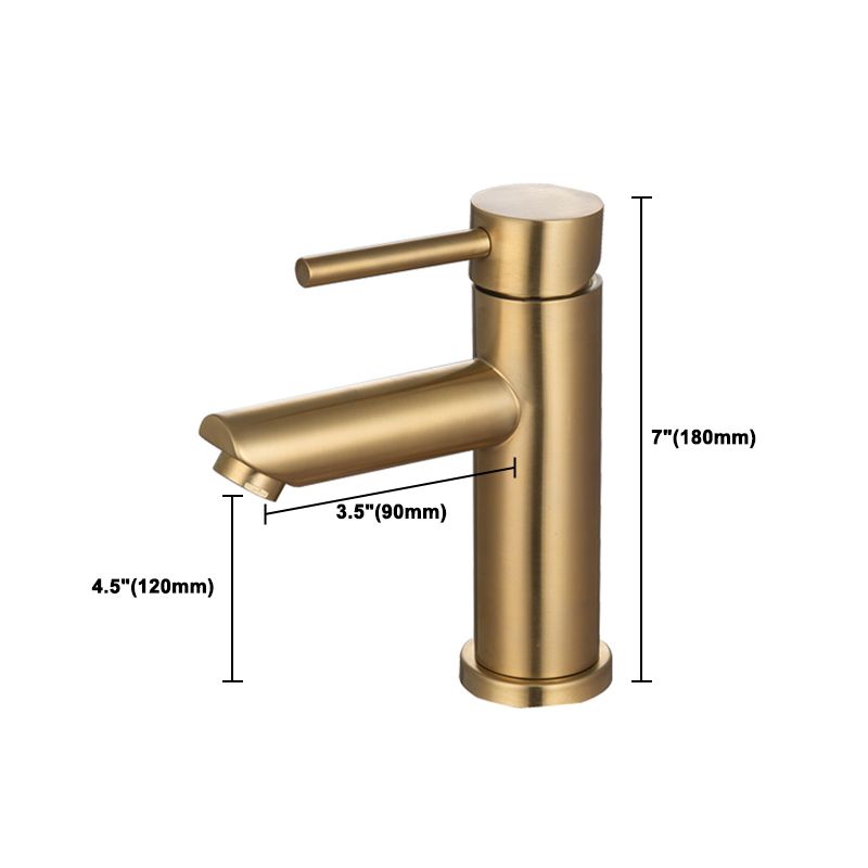 Rynx | 1-Handle Gold Nickel Widespread Faucet Single Hole Lever Sink Faucet with Drain
