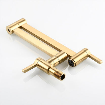 Rynx | Beautiful Wall-Mounted Brass Fixtures Stain-Resistant Wall-Mounted Bathroom Faucet