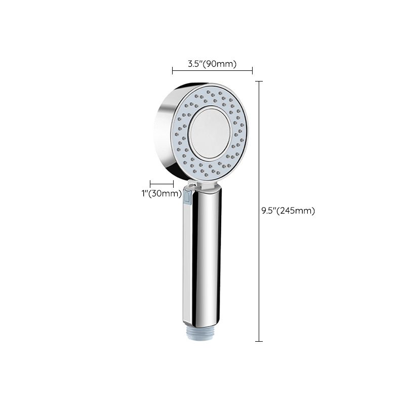 Rynx | Contemporary Wall-Mounted Shower Head Combination Chrome Round Hand Shower