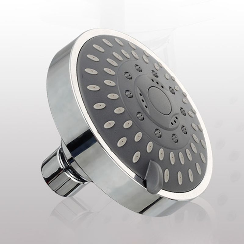 Rynx | Silver Round Fixed Shower Head Modern Style Wall Mount Shower Head