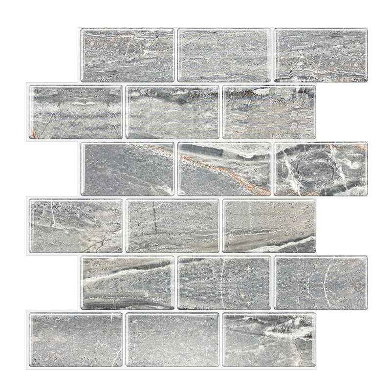 Rynx | Peel and Stick Tiles Subway Rectangle Waterproof PVC Tile-Peel & Stick for the Kitchen 10-Pack