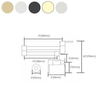 Rynx | Beautiful Wall-Mounted Brass Fixtures Stain-Resistant Wall-Mounted Bathroom Faucet