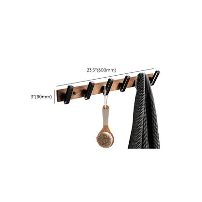 Rynx | Wood and Aluminum Bath Accessory Set Black Bathroom Accessory Kit