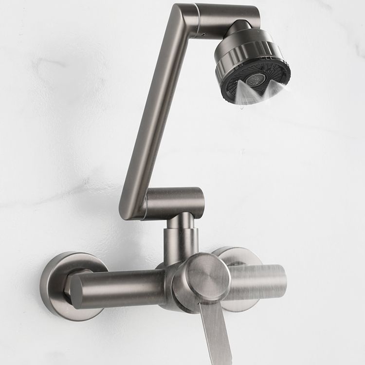 Rynx | Modern Wall-Mounted Kitchen Faucet Single Lever Faucet in Chrome
