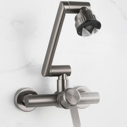 Rynx | Modern Wall-Mounted Kitchen Faucet Single Lever Faucet in Chrome