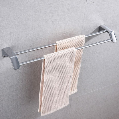 Rynx | Modern Bathroom Hardware Paper Holder Bathroom Shelf Silver Bathroom Accessory Set