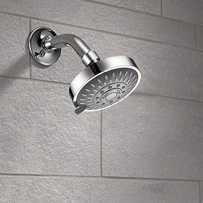 Rynx | Modern Standard 5 Settings Shower Head Round Metal Adjustable Spray Pattern Shower Head