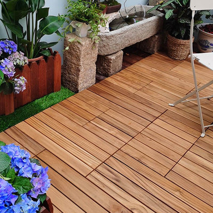 Rynx | Connected outdoor floor tiles wooden planks