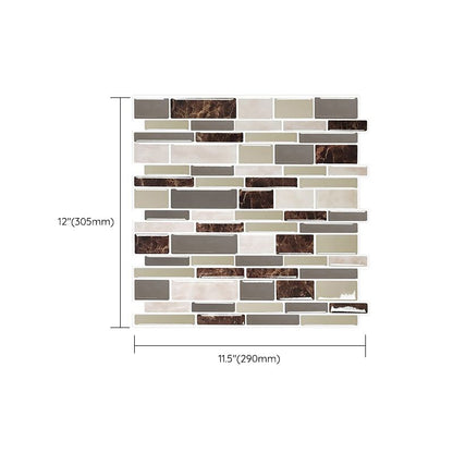 Rynx | Modern Peel & Stick Mosaic Tile PVC Herringbone Peel and Stick Wall Tile