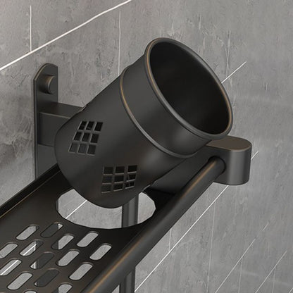 Rynx | Modern Black Bathroom Accessories Stainless Steel Fitting Set Bathroom Shelf