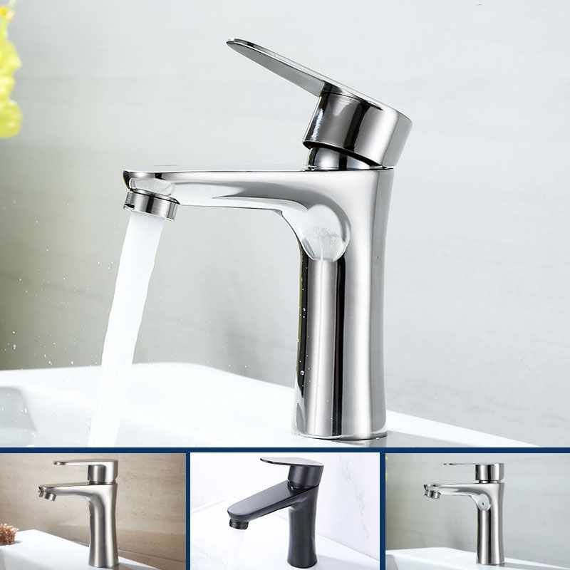 Rynx | Contemporary Stainless Steel Basin Tap Lever Handles Low Arc Basin Mixer