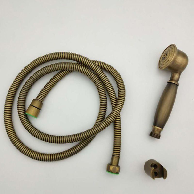 Rynx | Traditional Handheld Shower Head with Hose Polished Brass Wall Mounted Shower Head