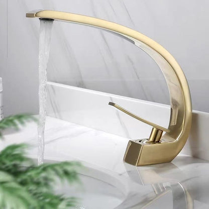 Rynx | 17 cm High Basin Faucet Luxury 1 Hole Basin Faucet Cubic Bathroom Faucet