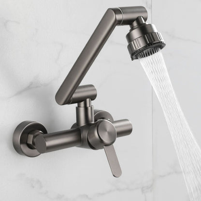 Rynx | Modern Wall-Mounted Kitchen Faucet Single Lever Faucet in Chrome