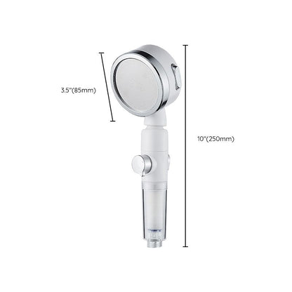 Rynx | Modern Handheld Shower Head Silver Round Standard Shower Heads
