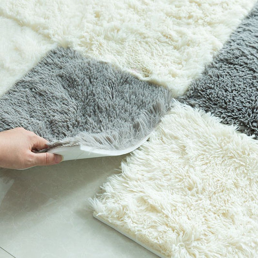 Rynx | Modern Carpet Tiles Interlocking Color Block Shag Carpet Tiles