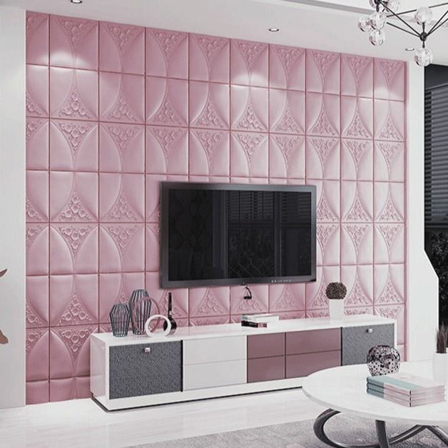 Rynx | Modern Style Plastic Wall Panel Living Room Peel and Stick 3D Wall Covering