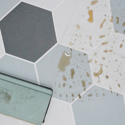 Rynx | Modern vinyl floor planks peel & stick grid print PVC flooring