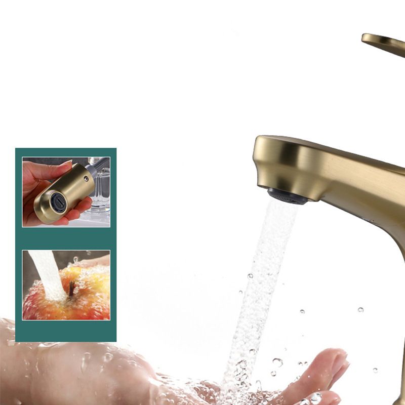 Rynx | Contemporary Basin Faucet Copper Pure Color Single Handle Pull-Out Basin Faucet