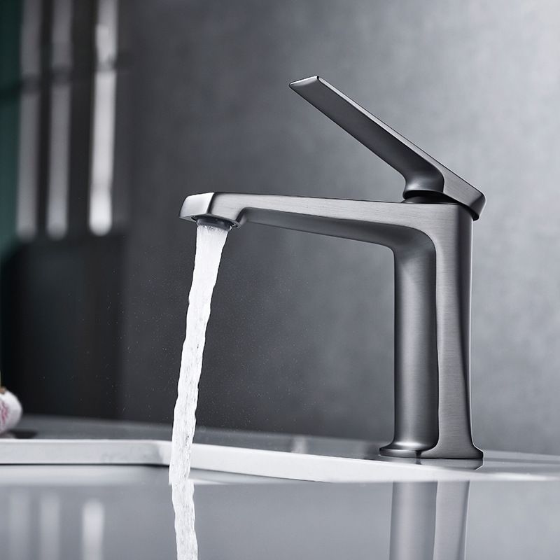 Rynx | Modern Basin Mixer Lever Handle Copper Low Arc Basin Mixer