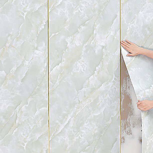 Rynx | Modern Pearl Wall Bowl PVC Wall Access Plate Peel and Adhesion Tin Plate