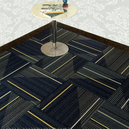 Rynx | Dark Color Level Loop Carpet Tile Non-Slip Self-Adhesive Indoor Office Carpet Tiles