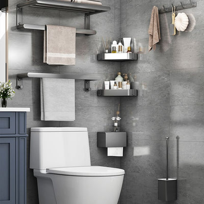 Rynx | Matte Gray Bathroom Hardware Set Modern Bathroom Accessories Set