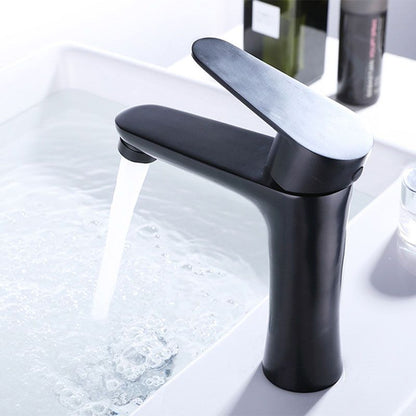 Rynx | Contemporary Stainless Steel Basin Tap Lever Handles Low Arc Basin Mixer