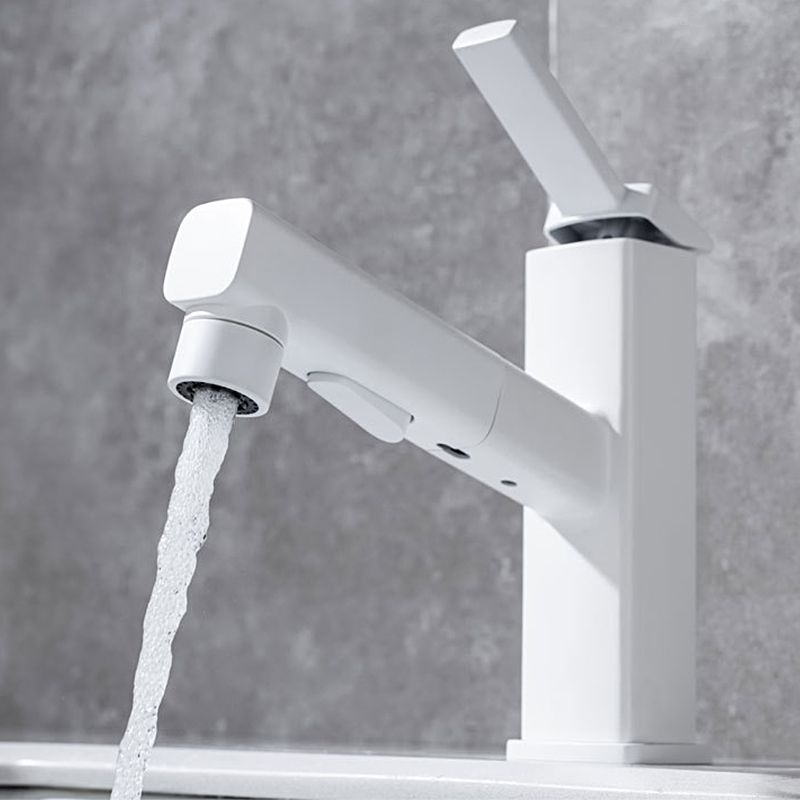 Rynx | Lever handle fitting Pull-out basin mixer with swivel spout