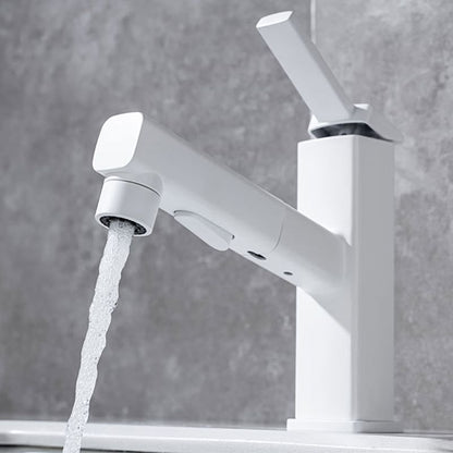 Rynx | Lever handle fitting Pull-out basin mixer with swivel spout
