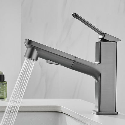 Rynx | Contemporary Basin Mixer Lever Handles Low Arc Copper Basin Mixer