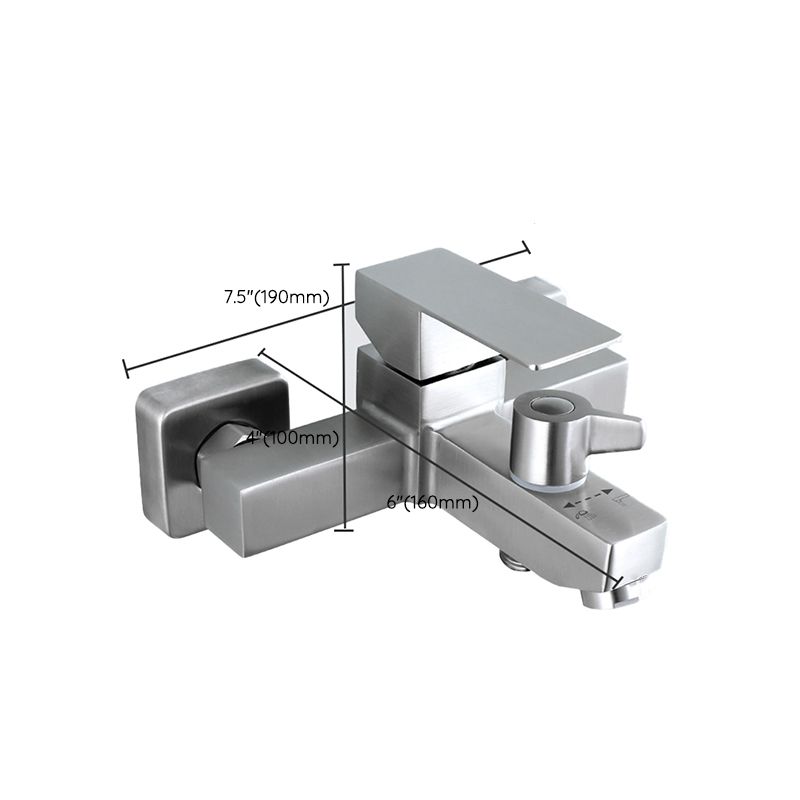 Rynx | Modern Bathtub Faucet Mounting Kit 304 Stainless Steel Wall Mount Bathroom Faucet