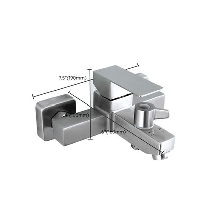 Rynx | Modern Bathtub Faucet Mounting Kit 304 Stainless Steel Wall Mount Bathroom Faucet