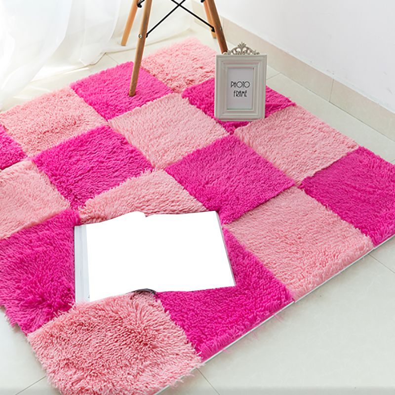 Rynx | Modern Carpet Tiles Interlocking Color Block Shag Carpet Tiles
