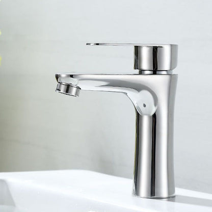 Rynx | Contemporary Stainless Steel Basin Tap Lever Handles Low Arc Basin Mixer