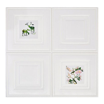 Rynx | Modern Wall Panel Cartoon Print Peel and Stick Waterproof Wall Panel
