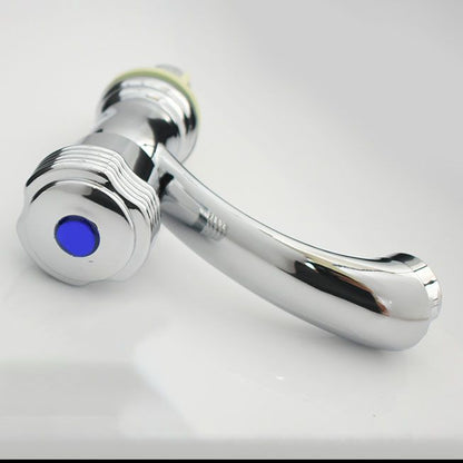 Rynx | Modern Bathroom Faucet Chrome Knob Handle with Water Hose Basin Faucet